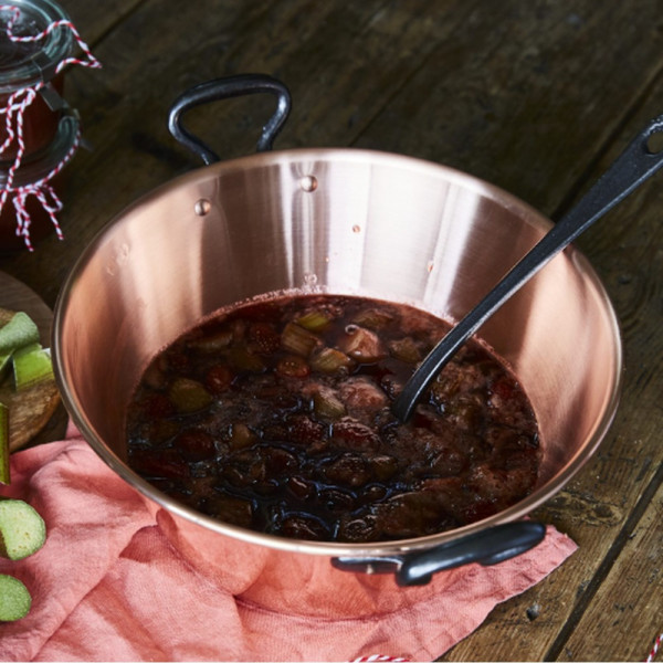Bassine à confiture Baumalu en cuivre pour induction - 26cm
