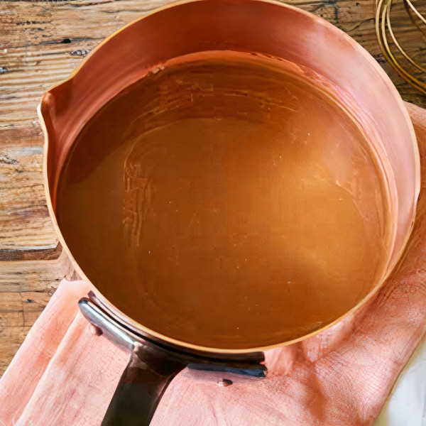 Casserole caramel en cuivre 16cm Baumalu