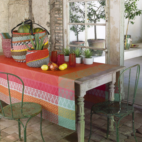 Nappe enduite Bastide Coton Le Jacquard Français - 2 coloris