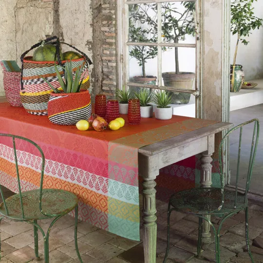 Nappe enduite Bastide Coton Le Jacquard Français - 2 coloris