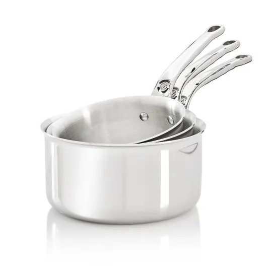 Set batterie de 3 casseroles DE BUYER Affinity en inox