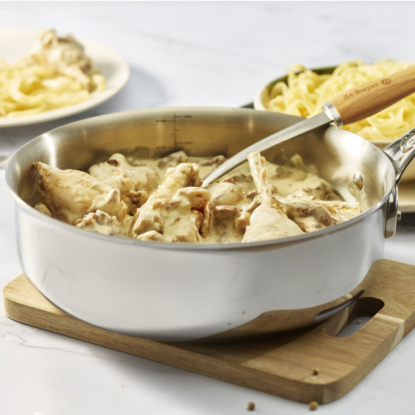 Sauteuse droite inox Affinity De Buyer - 4 tailles