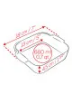 Plat à four individuel 18cm carré Appolia PEUGEOT - 4 coloris
