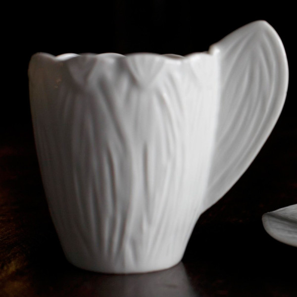 6 mugs Endive porcelaine Jacques Pergay