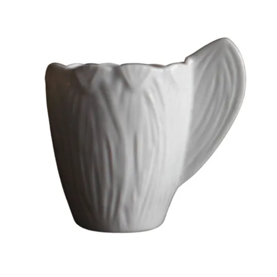 6 mugs Endive porcelaine Jacques Pergay