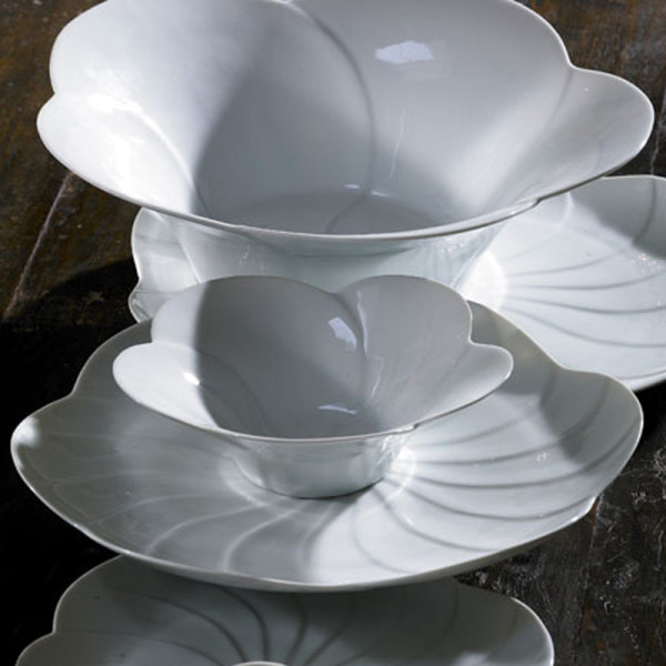 Saladier Pétale porcelaine Jacques Pergay