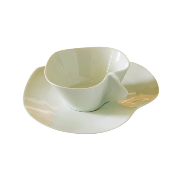 6 tasses à café et soucoupes Coeur Jacques Pergay
