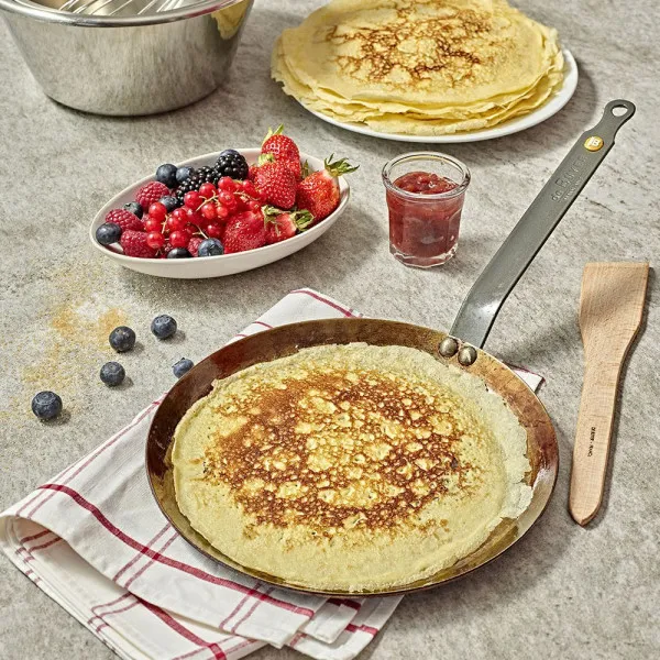 Poêle à crêpes DE BUYER Mineral B en acier - 3 tailles