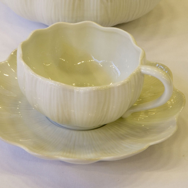 6 tasses et soucoupes Citrouille Jacques Pergay - 2 tailles