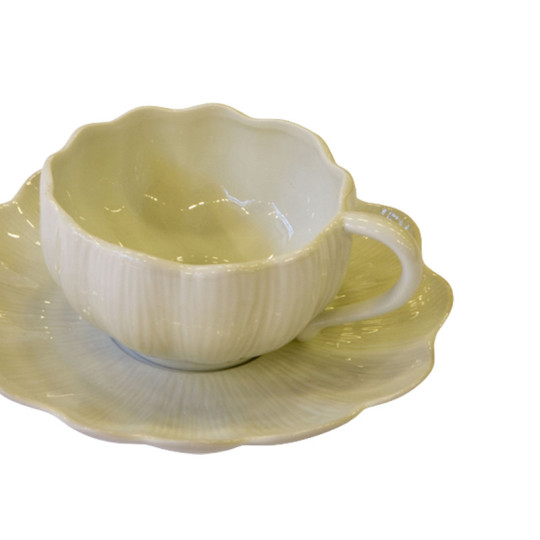 6 tasses et soucoupes Citrouille Jacques Pergay - 2 tailles
