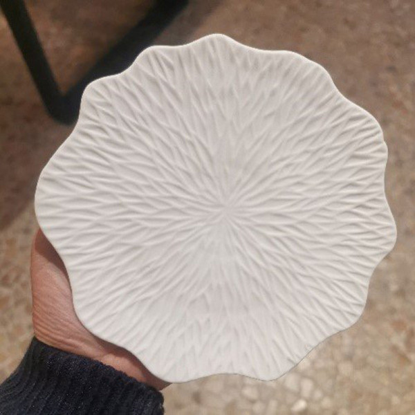 6 assiettes Smock porcelaine Jacques Pergay - 6 tailles