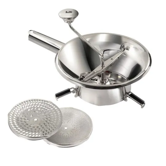 Moulin à légumes en inox Louis Tellier 24 cm - 3 grilles