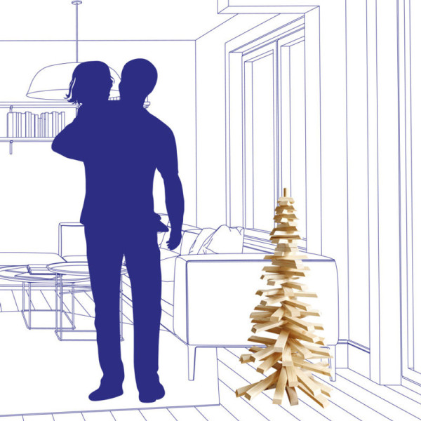 Sapin de Noël en bois Mon Sapin Woody - 6 tailles