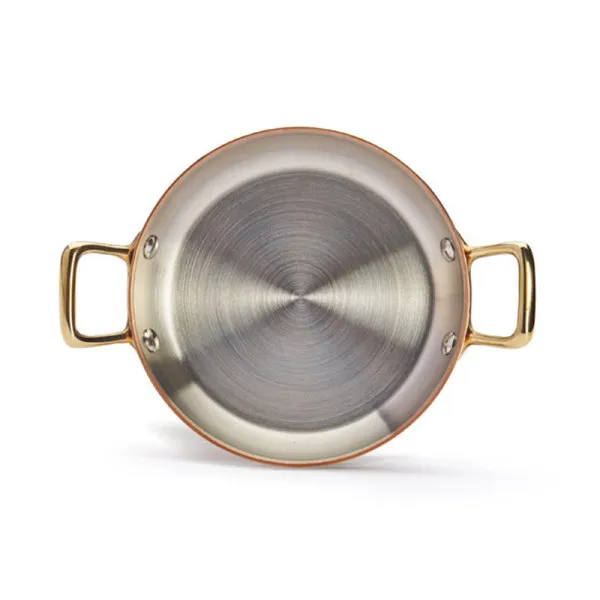 Plat à four rond Inocuivre De Buyer cuivre-inox laiton - 4 tailles
