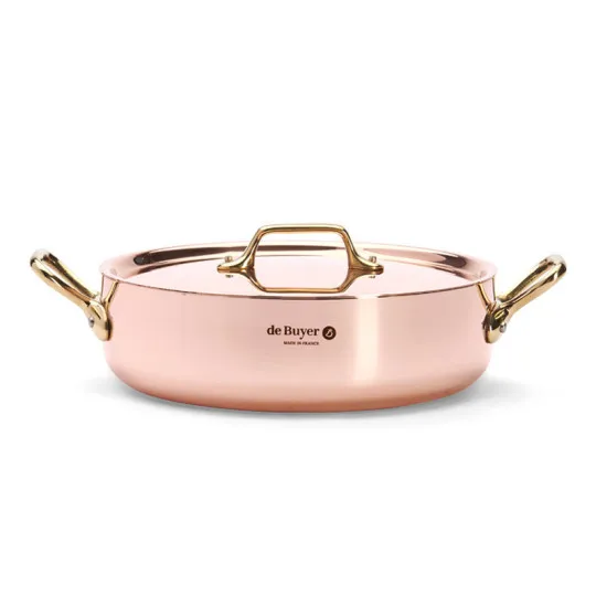 Sautoir Inocuivre De Buyer cuivre-inox laiton - 3 tailles