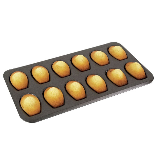 Plaque antiadhérente 12 madeleines Gobel