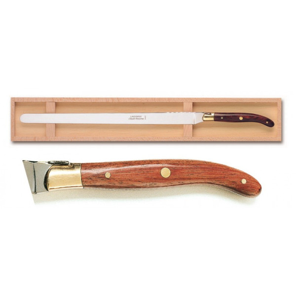 Couteau à saumon Claude Dozorme bois exotique