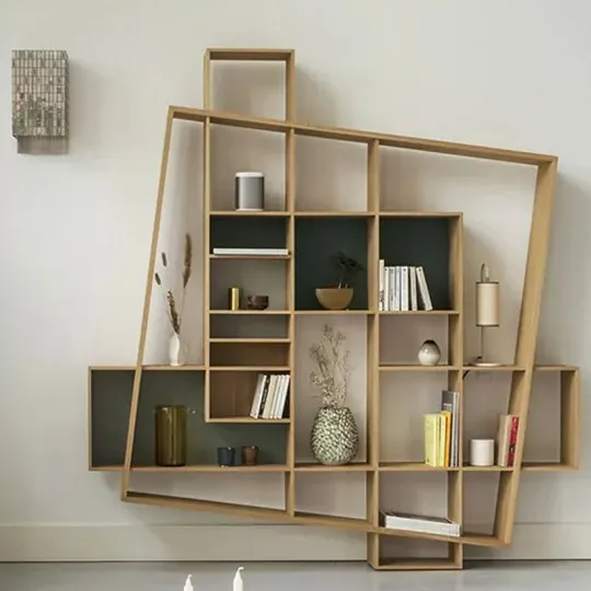 Bibliothèque Frisco Drugeot Manufacture chêne massif - 14 coloris