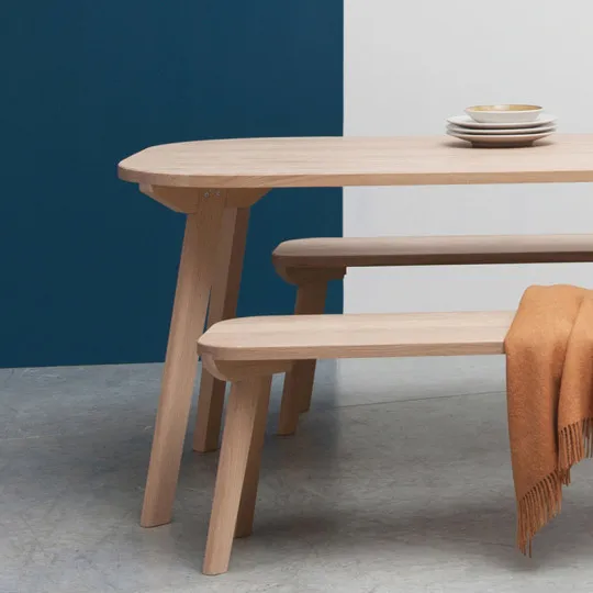 Banc Aronde Drugeot Manufacture chêne massif - 3 tailles