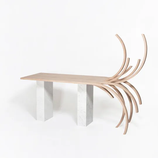 Bureau Rebelle Drugeot Manufacture marbre et chêne massif