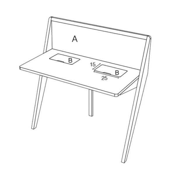 Bureau Compas Drugeot Manufacture chêne massif - 14 coloris