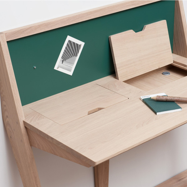 Bureau Compas Drugeot Manufacture chêne massif - 14 coloris