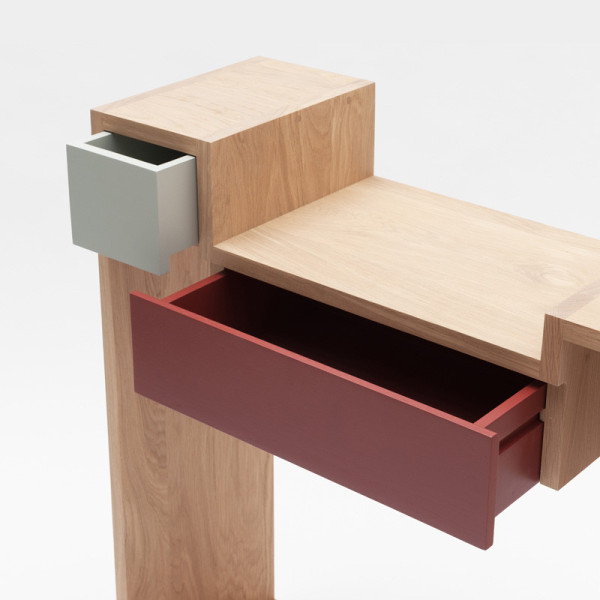 Console Glycine Drugeot Manufacture chêne massif - 14 coloris