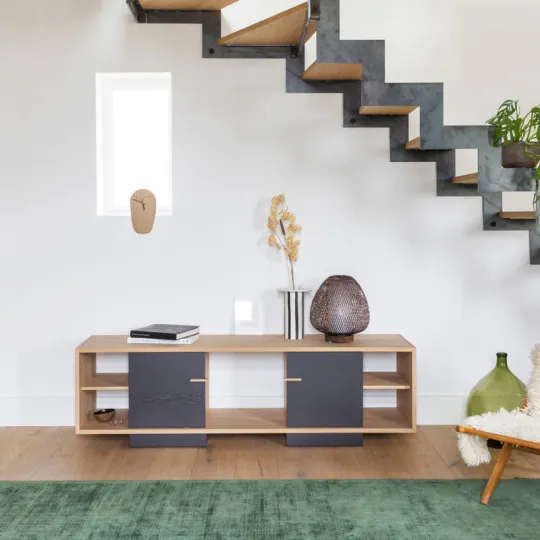 Meuble TV Ita Drugeot Manufacture chêne massif - 14 coloris