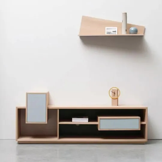 Meuble TV Mixage Drugeot Manufacture chêne massif - 14 coloris