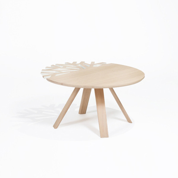 Table basse Canopée Drugeot Manufacture chêne massif - 14 coloris