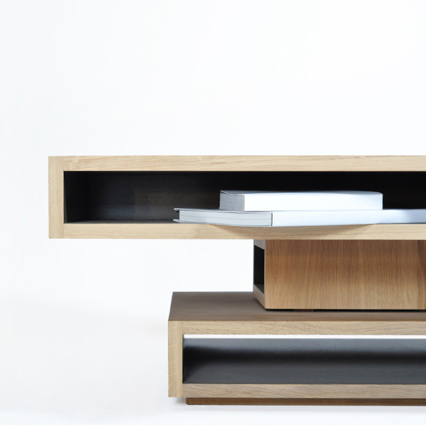 Table basse Cubocarré Drugeot Manufacture chêne massif - 14 coloris