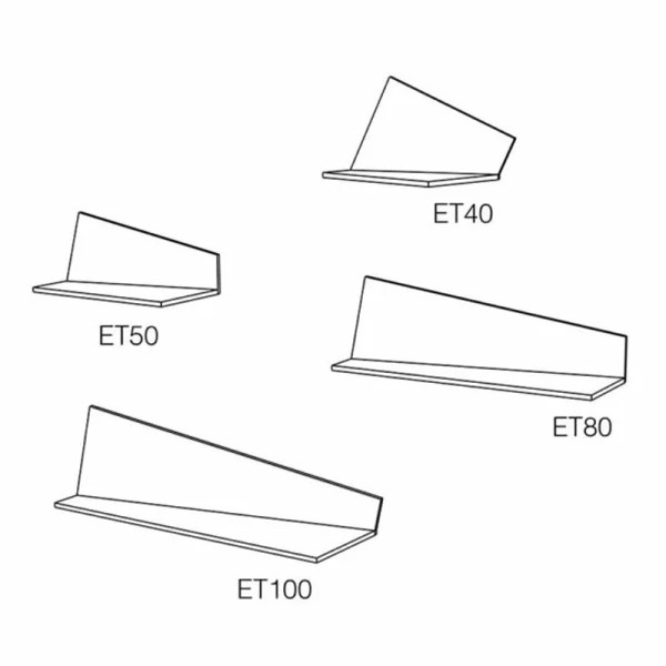 Etagère Pliage Drugeot Manufacture chêne massif - 4 tailles 14 coloris