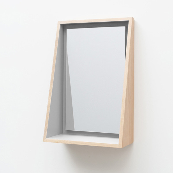 Miroir Float tablette Drugeot Manufacture chêne massif - 14 coloris