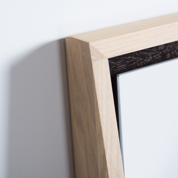 Miroir Float tablette Drugeot Manufacture chêne massif - 14 coloris