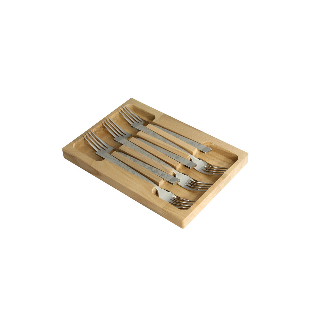 GRÄWE Ensemble De 6 Fourchettes Copenhague Acier Inoxydable 18/10 - Design Intemporel