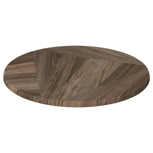 Plateau bistrot rond stratifié moulé - 50 coloris - 2 tailles