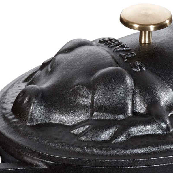 Cocotte cochonnet Staub 17cm en fonte - 2 coloris
