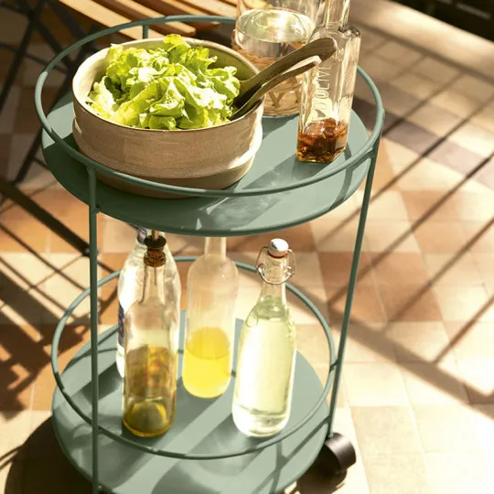 Guéridon à roulettes Guinguette Fermob - 20 coloris