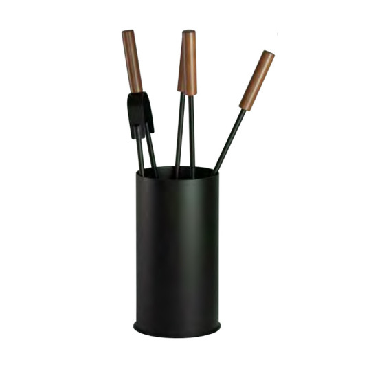 Serviteur de cheminée noir Reignoux - 2 coloris
