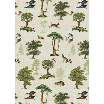 Torchon Dans les Bois naturel Garnier Thiebaut