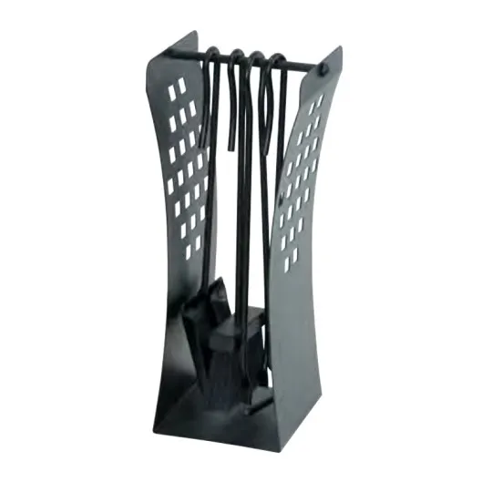 Serviteur de cheminée noir Reignoux h.43cm