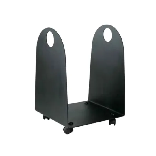 Porte buches réserve à bois en acier Reignoux à roulettes