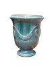 Vase d'Anduze TERRE FIGUIERE Bleu émaillé poterie - 4 tailles