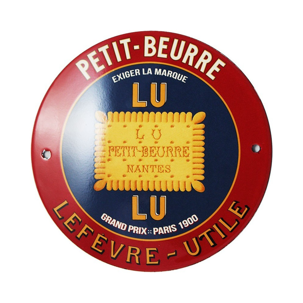 Plaque Emaillée Ronde Renault 4L