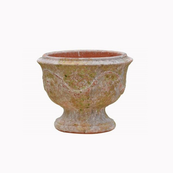 Vase coupe Anduze vieillie patine Terre Figuière