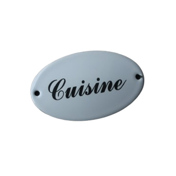 Plaque émaillée Cuisine Email Replica 5.5x9cm
