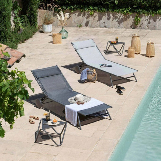 Bain de soleil Lafuma Mobilier Miami II Becomfort - 2 coloris