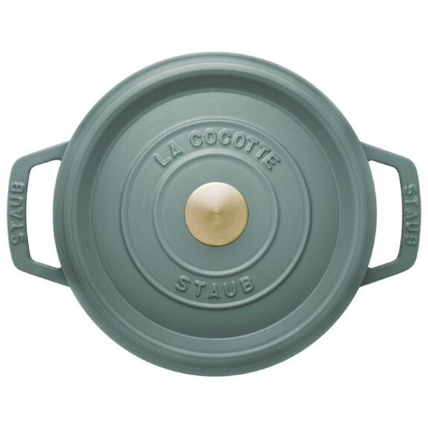 Cocotte ronde Staub en fonte Eucalyptus - 3 diamètres