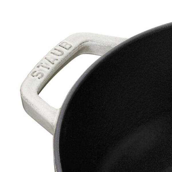 Cocotte en fonte Staub 24cm flocon truffe blanche