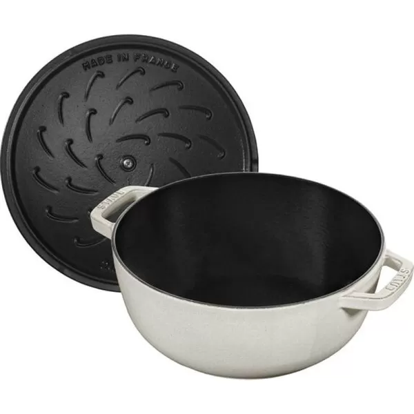 Cocotte en fonte STAUB 24cm flocon truffe blanche